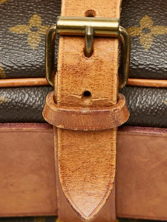 Louis Vuitton Monogram Cartouchiere MM Crossbody Shoulder Bag Brown - Picture 8 of 10